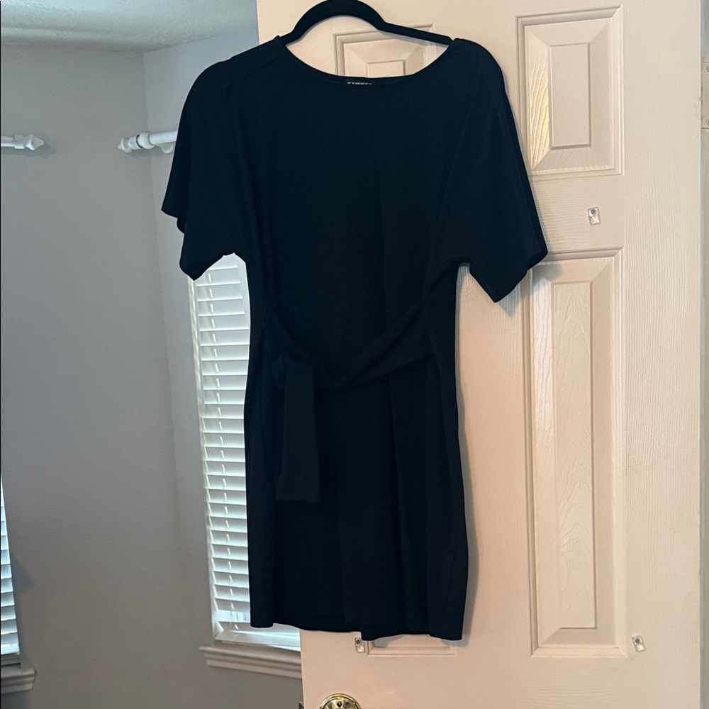 Express Black Midi Dress